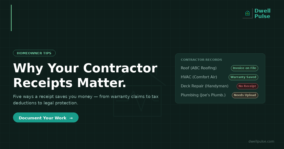 Why Your Contractor Receipts Matter More Than You Think