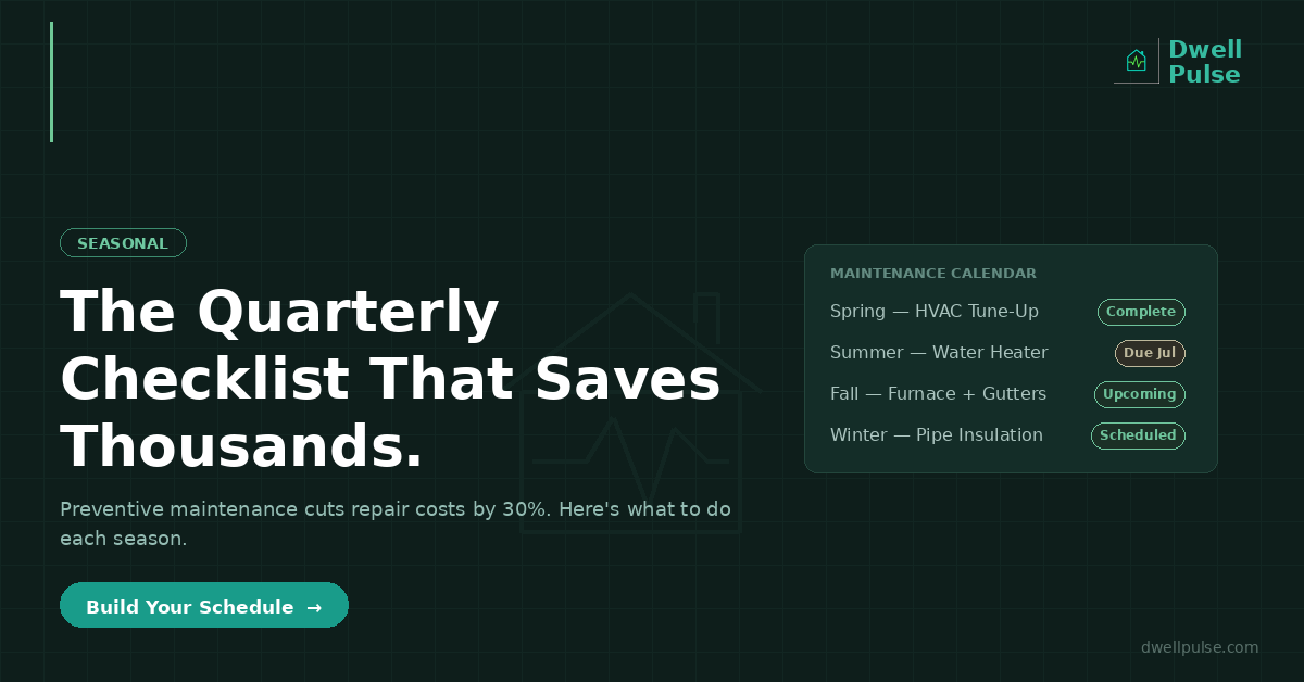The Quarterly Home Maintenance Checklist That Saves You Thousands