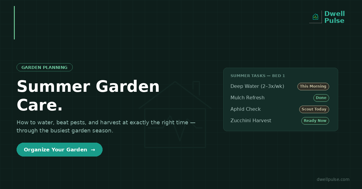 Summer Garden Care: How to Water, Beat Pests, and Harvest at the Right Time