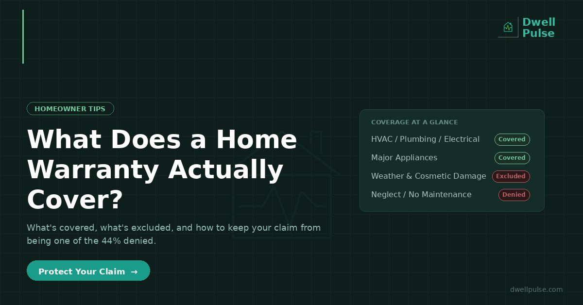 What Does a Home Warranty Actually Cover? (And What It Doesn't) — 2026 Guide